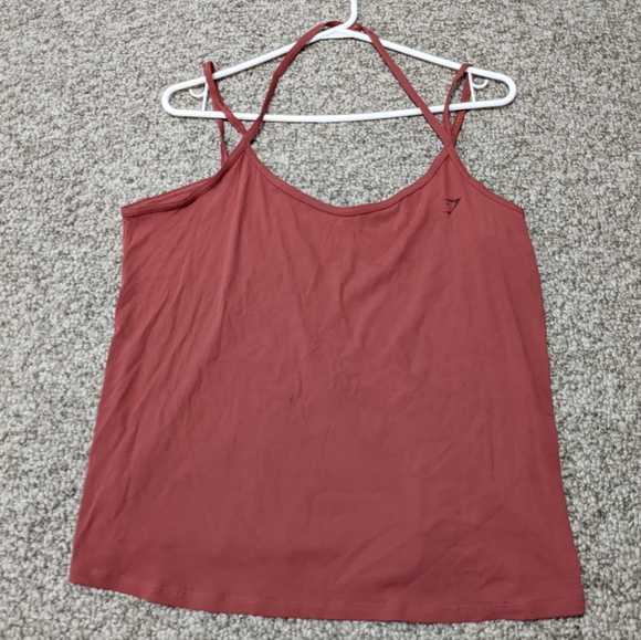Gymshark Elevate Stappy Tank Size‎ L Rust Red - Picture 1 of 9